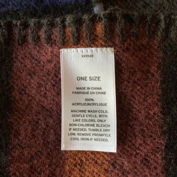 Treasure & Bond Fringed Stripe Poncho - Picture 6 of 6